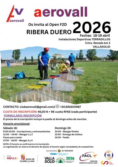Open F2D Ribera Duero 2026